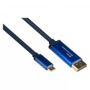 Alcasa 4812-CSF015B 1,5 m adapterio laidas USB-C – 1,5 m – USB Type-C – DisplayPort – kištukas – kištukas – tiesus (4812-CSF015B)