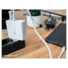 Good Connections GC USB greitasis įkroviklis 140W GaN technologija, 2x USB-C, PD 3.1, QC 5.0, PPS baltas - • USB greitasis įkroviklis 140W • išmaniesiems telefonams