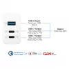 Alcasa PCA-W007W Įkroviklis mobiliesiems įrenginiams Universalus Baltas AC Greitas įkrovimas Vidinis (PCA-W007W)