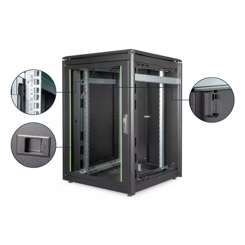 Stacionarus stovas Digitus ® DN-19 22U-8/8-B-1