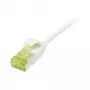komutacinis kabelis RJ45, CAT6A 500Mhz, 10m, baltas, U/FTP, plonas apvalus d=3,8mm, TPE/LSZH (Superflex), AWG32, su Cat.7 neapdorotu kabeliu, Synergy 21 (S217329V3)