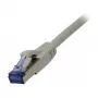 komutacinis kabelis RJ45 - CAT6A 500Mhz - 7,5m - pilkas - S-STP(S/FTP) - AWG26 - LSZH - Synergy 21
