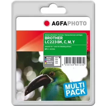 AgfaPhoto 4 vnt. rinkinys – juoda, geltona, žalsvai mėlyna, purpurinė
