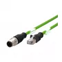 Metz 142M4D15020 Ethernet komutacinis kabelis juodas