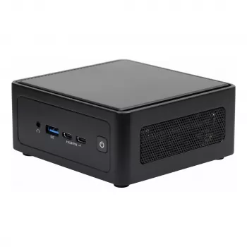 Barebone ASROCK NUC-Box-255H — kompaktiška modulinė barebone sistema su HDMI ir USB-C
