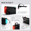 Doko stotelė UNITEK G1002D, skirta Nintendo Switch, laidinė, juoda