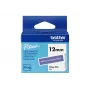 Etikečių gamybos juosta Brother BTAG-F35 Balta ant violetinės 1,2 cm 4 m