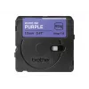 Etikečių gamybos juosta Brother BTAG-F35 Balta ant violetinės 1,2 cm 4 m