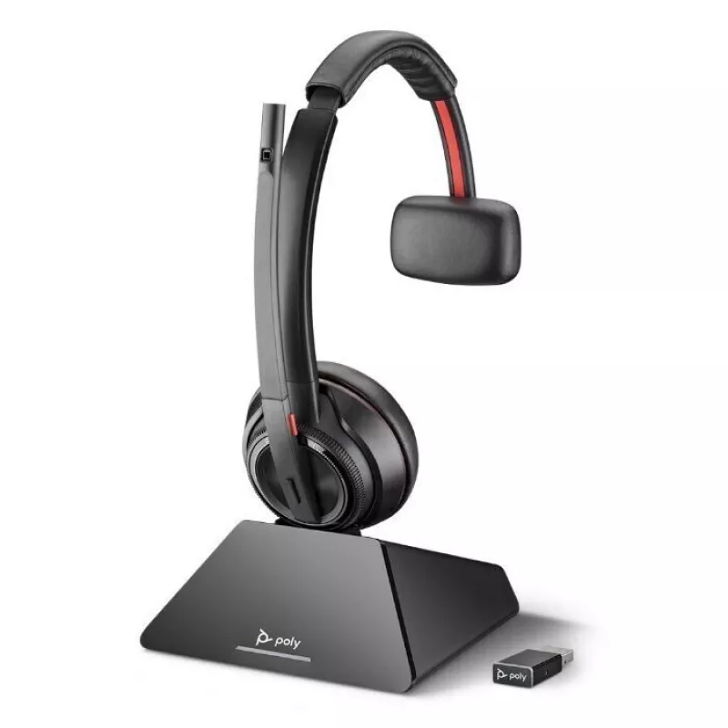 HP Poly Poly Savi 8210 UC - Microsoft - Ausinės - Ant ausies - DECT 6.0 - Belaidės - Sertifikuota Microsoft Teams (209212-02)