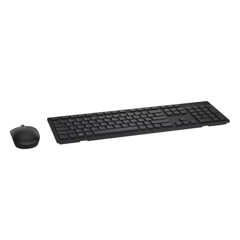 Dell KM636 - klaviatūros ir pelės rinkinys - belaidis - 2,4 GHz - QWERTZ - vokiška - juoda