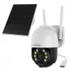 IP saugos kamera Foscam B4 Dome 4 MP (2560×1440), Wi‑Fi 2.4 GHz, IP65, saulės energija + baterija 5000 mAh, 355° pasukimas, 90° pakreipimas