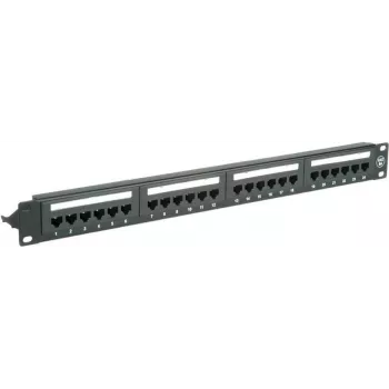 Patch Panel - Montuojamas ant stovo - CAT 6a - UTP - RJ-45 X 24 - Juoda - 48,3 cm (1 colis)