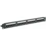 Patch Panel - Montuojamas ant stovo - CAT 6a - UTP - RJ-45 X 24 - Juoda - 48,3 cm (1 colis)