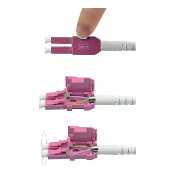 ROLINE LWL-Cable UNIBOOT Multimode 50/125µm OM4 LC Duplex 5m - Kabelis - Daugiamodė šviesolaidžio skaidula