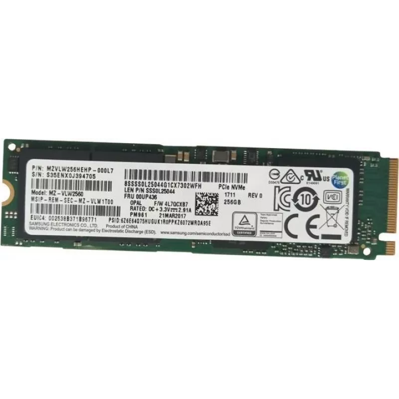 Lenovo 256 GB SSD - vidinis - M.2 2280 - PCI Express 3.0 x4 (NVMe)