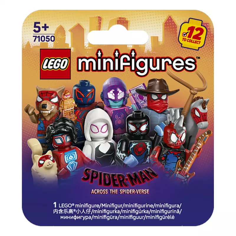 71050 Minifigures Spider Man: Across the Spider-Verse, konstrukcinis žaislas asorti, viena figūrėlė