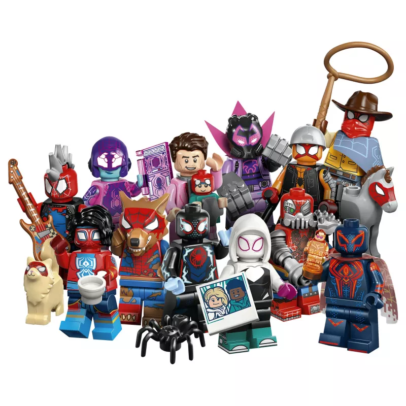 71050 Minifigures Spider Man: Across the Spider-Verse, konstrukcinis žaislas asorti, viena figūrėlė
