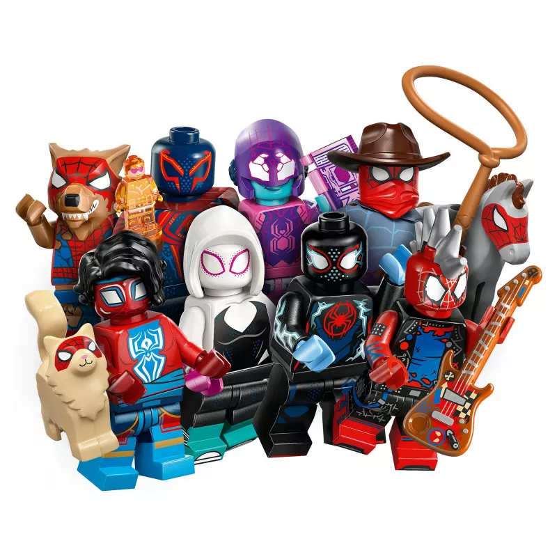 71050 Minifigures Spider Man: Across the Spider-Verse, konstrukcinis žaislas asorti, viena figūrėlė