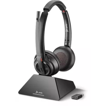 HP Poly Poly Savi 8220 UC - Standard - ausinių sistema - ant ausies - DECT 6.0 - belaidė (209215-02)