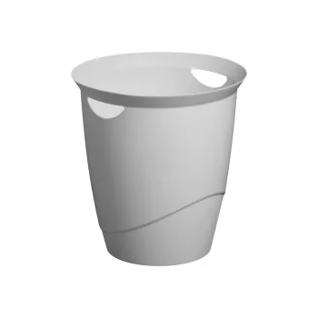 Apvalus plastikinis šiukšlių konteineris pilkas Durable 776010