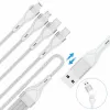 4smarts 541024 USB laidas 1,2 m USB A/USB C USB C/Micro USB-A/Lightning baltas (541024)
