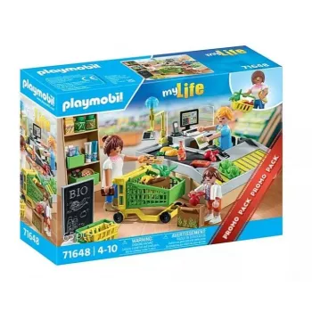Playmobil Supermarket Playset 71648 spalvotas plastikinis, skirtas 3–4 metų vaikams