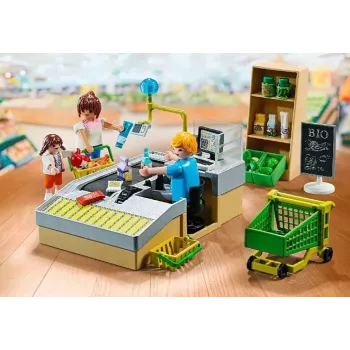 Playmobil Supermarket Playset 71648 spalvotas plastikinis, skirtas 3–4 metų vaikams