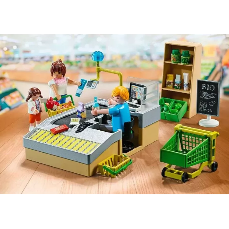 Playmobil Supermarket Playset 71648 spalvotas plastikinis, skirtas 3–4 metų vaikams