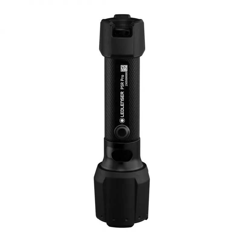 “LED Lenser P5R Pro” rankinis, įkraunamas LED žibintuvėlis, juodas, modelis 503101