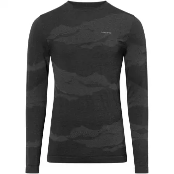VIKING Gasher Man Longsleeve Merino vyriški apatiniai, dydis M, juodi
