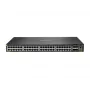 HPE Aruba 6300F - komutatorius - L3 - valdomas - 48 x 10/100/1000 (PoE+) + 4 x 50 Gigabit Ethernet SFP56 - stovui montuojamas - PoE+ - TAA atitinkantis