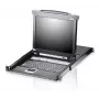 ATEN CL5708N - 1280 x 1024 taškų - Montuojamas į stelažą - 1U - Juoda