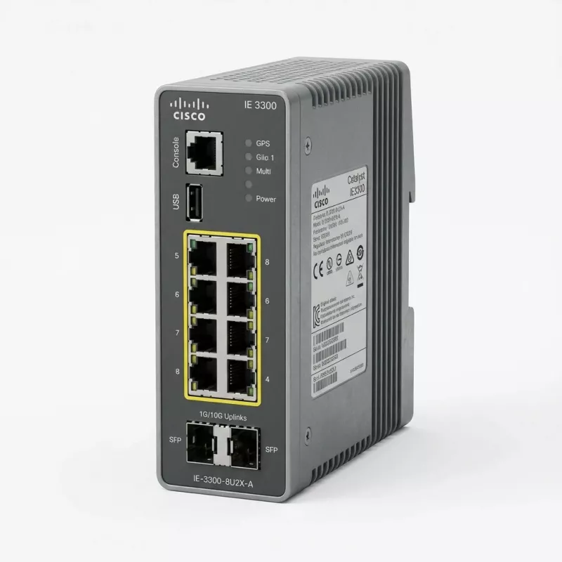 Catalyst IE3300 W/ 8 GE Copper (4PPOE) 2 10G Sfp Mod NA