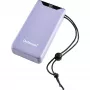 Išorinė baterija USB 20000MAH QC3.0/PURPLE F20000 7332053 Intenso