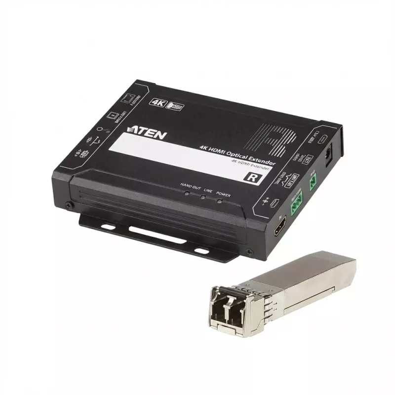 AV siųstuvas-imtuvas ATEN VE883AK1 True 4K HDMI optinis ilgintuvas 4K@300m 10km