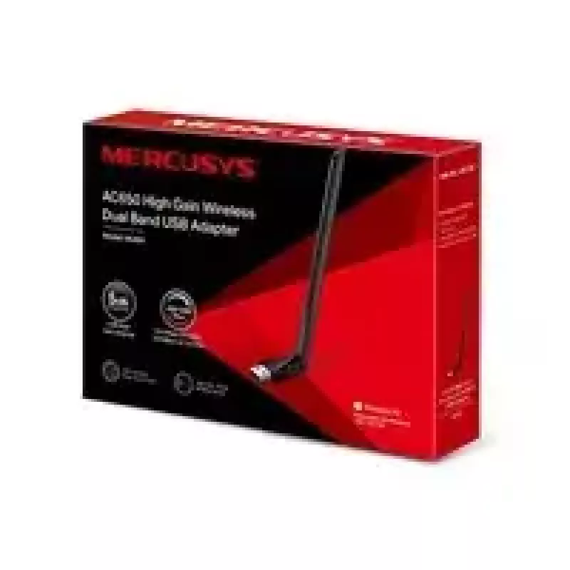 Mercusys AC650 didelio stiprinimo belaidis dviejų dažnių USB adapteris