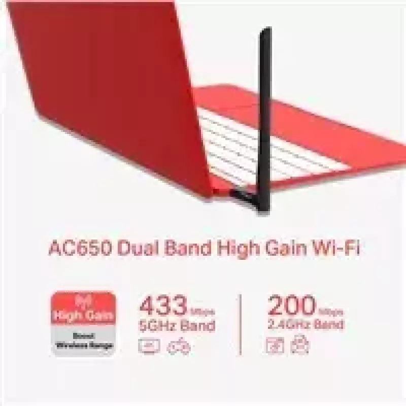 Mercusys AC650 didelio stiprinimo belaidis dviejų dažnių USB adapteris