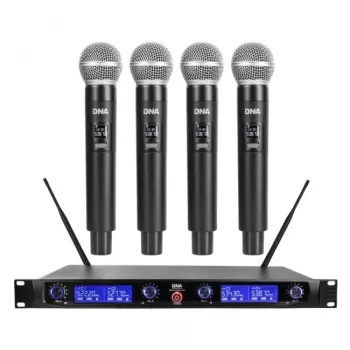 DNA WM4 Vocal Set - rinkinys (belaidis mikrofonas, 4 rankiniai siųstuvai, UHF garso sistema)