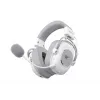 Ant galvos dedamos ausinės HAVIT H2002YG — 2,4 GHz belaidės, Bluetooth, laidinės, 20–20 000 Hz, 10 m atstumas, 257 g (baltos/pilkos)
