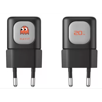 Kelionių rinkinys Havit STK011 EU įkroviklis išorinė baterija USB-C laidas rankinis ventiliatorius