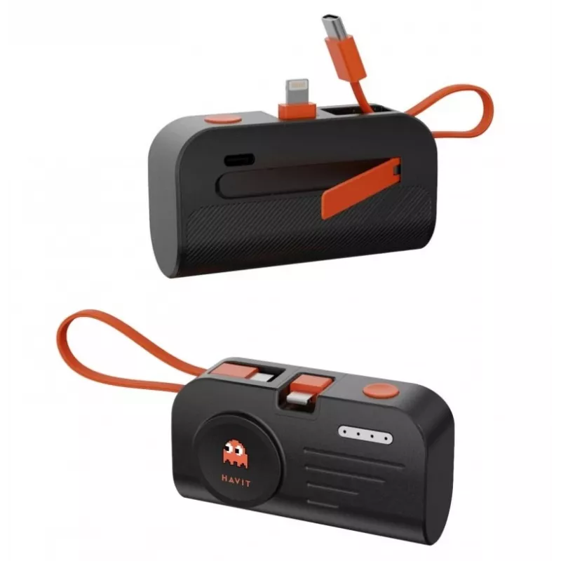 Kelionių rinkinys Havit STK011 EU įkroviklis išorinė baterija USB-C laidas rankinis ventiliatorius