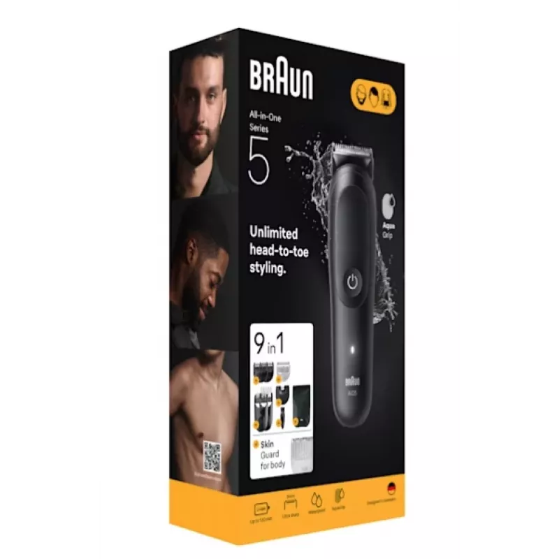 Plaukų kirpimo mašinėlės Braun AIO5540 Juoda Lithium-Ion 120 min