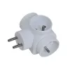 Maitinimo skirstytuvas ESPERANZA ELK302W — 3 lizdų vidaus tipo E, 16 A, 220–240 V, 3680 W, baltas