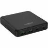 USB įkroviklis stalinis įkroviklis DC465PD (juodas, 65 W, PD, Quick Charge 3.0)
