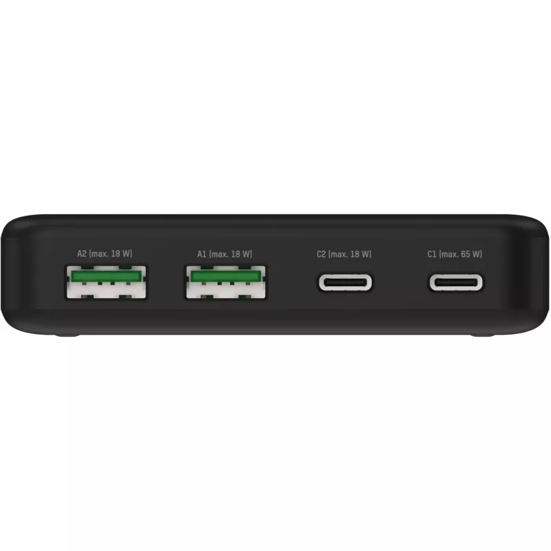 USB įkroviklis stalinis įkroviklis DC465PD (juodas, 65 W, PD, Quick Charge 3.0)