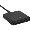 USB įkroviklis stalinis įkroviklis DC465PD (juodas, 65 W, PD, Quick Charge 3.0)