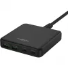 USB įkroviklis stalinis įkroviklis DC465PD (juodas, 65 W, PD, Quick Charge 3.0)