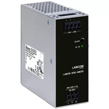 Maitinimo blokas Lancom Systems LANCOM DPSU-480/55 — 480 W, AC 100–240 V, TS35 DIN, juoda/plieninė