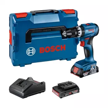 Bosch GSB 18V-45 Professional - Rotary Hammer/Driver - Cordless - 2 Speeds - Chuck Key 13 mm - 45 N·m - 2 Batteries - 18 V (06019K3303)