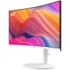 34 colių MSI Modern MD342CQPWDE lenktas VA LCD monitorius 3440×1440 UWQHD 21:9, 4 ms, 300 cd/m², USB šakotuvas, garsiakalbiai, VESA, reguliuojamas aukštis — Baltas